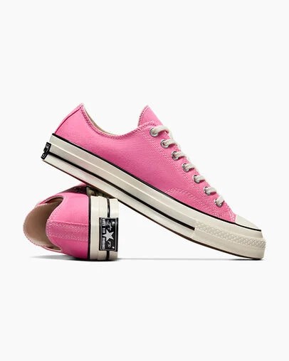 Pink / Black Converse Chuck 70 Women Canvas Shoes Singapore | C-83714659
