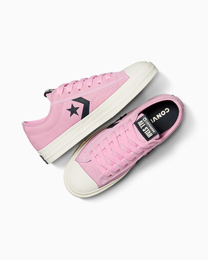 Pink / Grey Converse Star Player 76 Women Sneakers Singapore | C-10836479