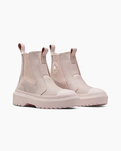 Pink / Pink Converse Chuck Taylor All Star Lugged Kids' Boots Singapore | C-79524619
