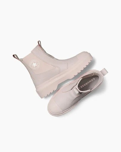 Pink / Pink Converse Chuck Taylor All Star Lugged Kids' Boots Singapore | C-79524619
