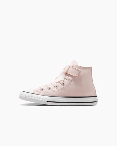 Pink / White Converse Chuck Taylor All Star Ruffles & Bows Easy-On Kids' Sneakers Singapore | C-85392419
