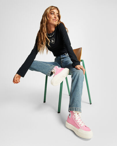Pink / White Converse Cruise Women Sneakers Singapore | C-94710359