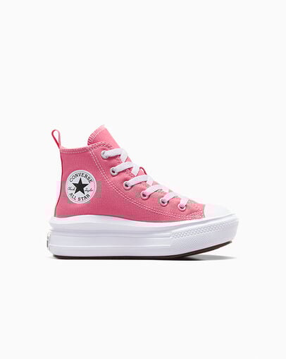 Pink / White / Black Converse Chuck Taylor All Star Move Color Pop Kids\' Platform Shoes Singapore | C-98047239