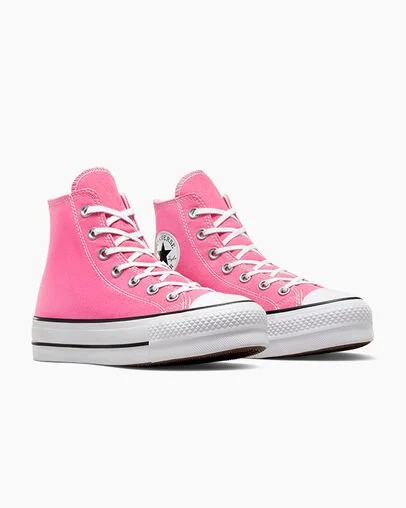 Pink / White / Black Converse Chuck Taylor All Star Lift Platform Women Canvas Shoes Singapore | C-42096159