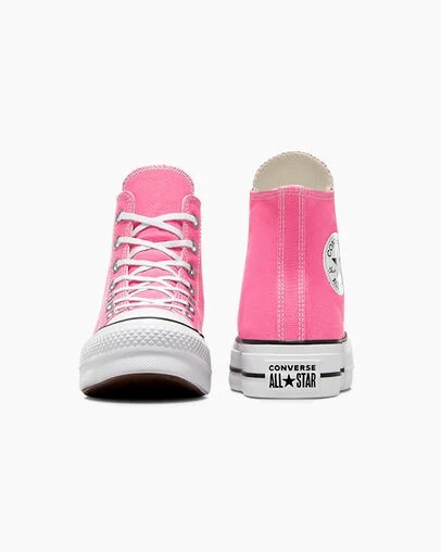 Pink / White / Black Converse Chuck Taylor All Star Lift Platform Women Canvas Shoes Singapore | C-42096159