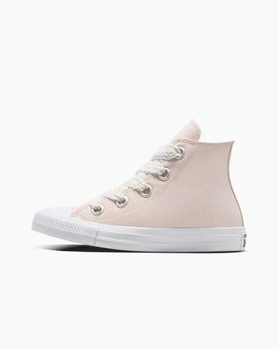 Pink / White / Black Converse Chuck Taylor All Star Crochet Laces Women Sneakers Singapore | C-19843659