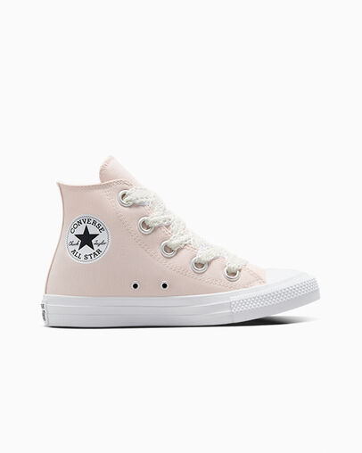 Pink / White / Black Converse Chuck Taylor All Star Crochet Laces Women Sneakers Singapore | C-19843659