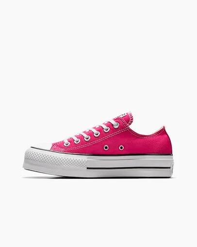 Pink / White / Black Converse Chuck Taylor All Star Lift Platform Women Canvas Shoes Singapore | C-02783569