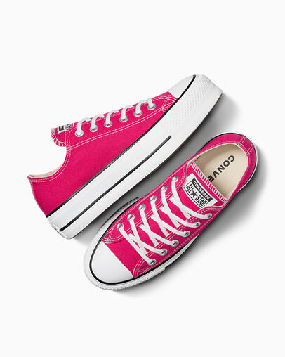 Pink / White / Black Converse Chuck Taylor All Star Lift Platform Women Canvas Shoes Singapore | C-02783569