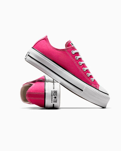 Pink / White / Black Converse Chuck Taylor All Star Lift Platform Women Canvas Shoes Singapore | C-02783569