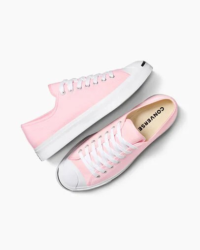 Pink / White / Black Converse Jack Purcell Women Tennis Shoes Singapore | C-84175329