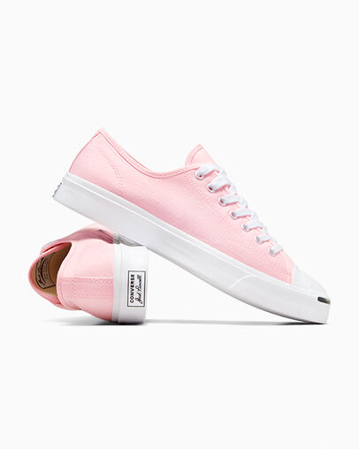 Pink / White / Black Converse Jack Purcell Women Tennis Shoes Singapore | C-84175329