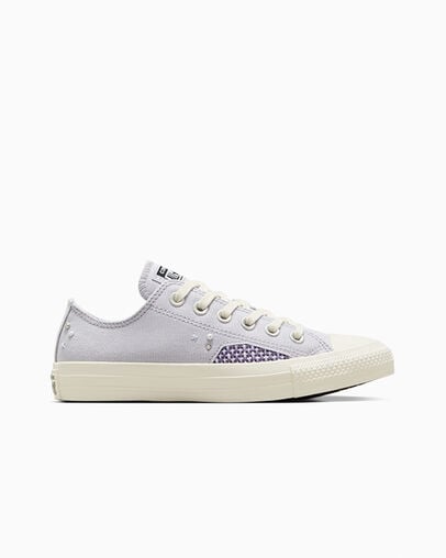 Purple Blue Grey Converse Chuck Taylor All Star Pearls & Studs Women Sneakers Singapore | C-37906159