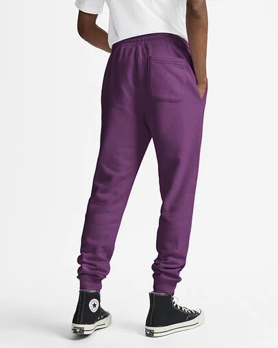 Purple Converse Go-To Embroidered Star Chevron Standard-Fit Men Sweatpants Singapore | C-54683099