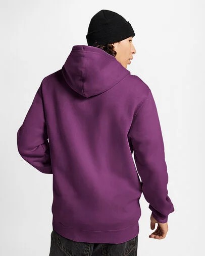 Purple Converse Go-To Embroidered Star Chevron Standard-Fit Fleece Men Hoodie Singapore | C-45867039