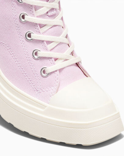 Purple / Black Converse Chuck 70 De Luxe Wedge Women Sneakers Singapore | C-10859749