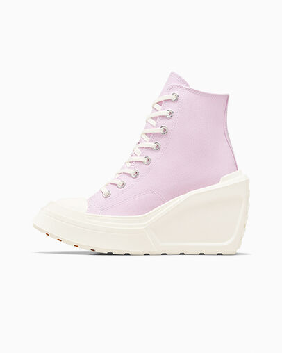 Purple / Black Converse Chuck 70 De Luxe Wedge Women Sneakers Singapore | C-10859749