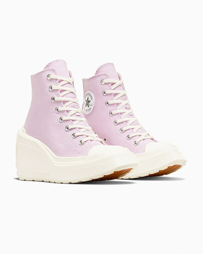 Purple / Black Converse Chuck 70 De Luxe Wedge Women Sneakers Singapore | C-10859749