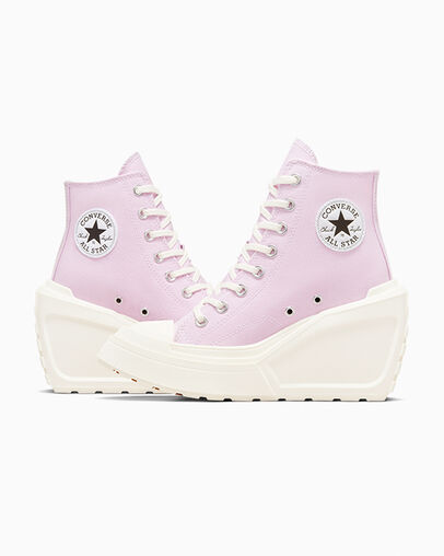 Purple / Black Converse Chuck 70 De Luxe Wedge Women Sneakers Singapore | C-10859749