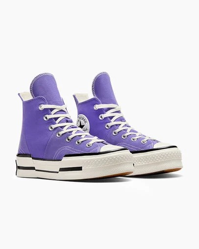 Purple / Black Converse Chuck 70 Plus Women Sneakers Singapore | C-06953729