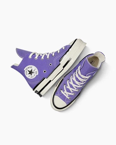 Purple / Black Converse Chuck 70 Plus Women Sneakers Singapore | C-06953729