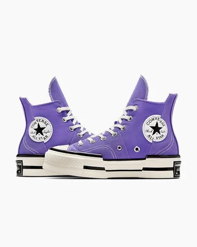Purple / Black Converse Chuck 70 Plus Women Sneakers Singapore | C-06953729