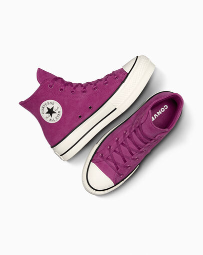 Purple / Black Converse Chuck Taylor All Star Lift Women Platform Shoes Singapore | C-10342979