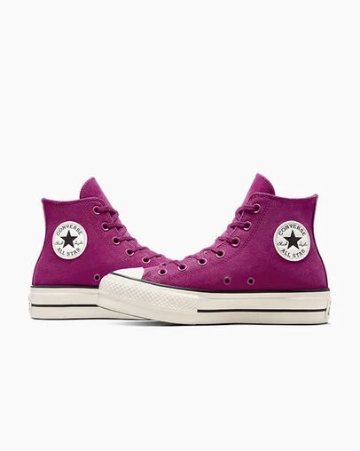 Purple / Black Converse Chuck Taylor All Star Lift Women Platform Shoes Singapore | C-86974039
