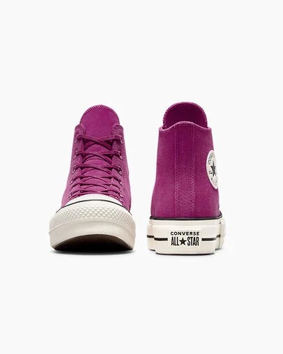 Purple / Black Converse Chuck Taylor All Star Lift Women Platform Shoes Singapore | C-86974039