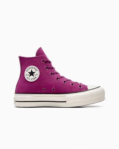 Purple / Black Converse Chuck Taylor All Star Lift Women Platform Shoes Singapore | C-86974039