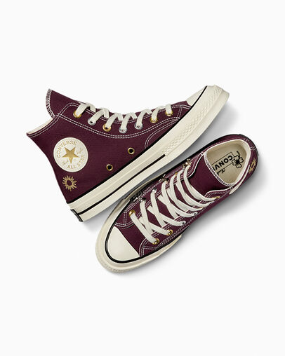 Purple / Gold Converse Chuck 70 Luck Charms Women Sneakers Singapore | C-96483719