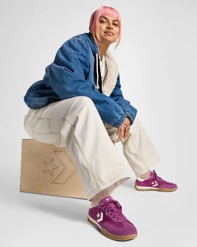Purple / White Converse Run Star Women Trainers Singapore | C-28751909