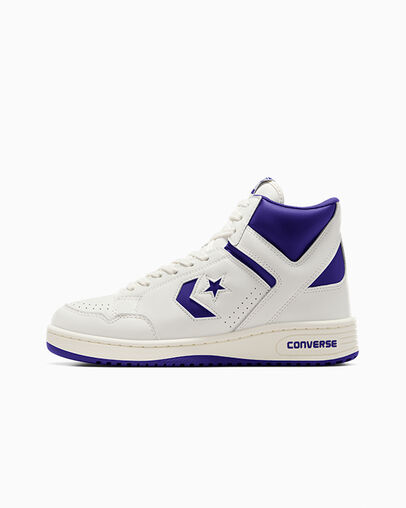 Purple / White Converse Weapon Women Boots Singapore | C-05436989