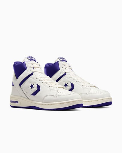 Purple / White Converse Weapon Women Boots Singapore | C-05436989