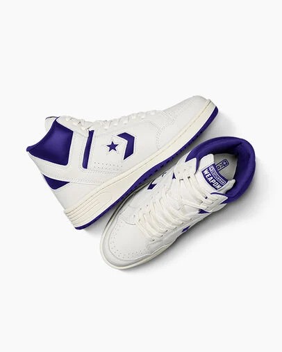 Purple / White Converse Weapon Women Boots Singapore | C-05436989