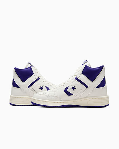 Purple / White Converse Weapon Women Boots Singapore | C-05436989