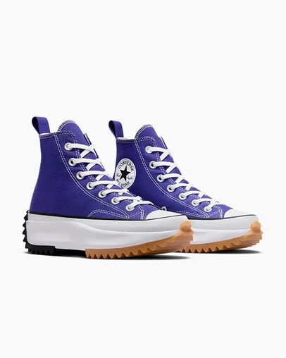 Purple / White / Black Converse Run Star Hike Women Platform Shoes Singapore | C-98240359