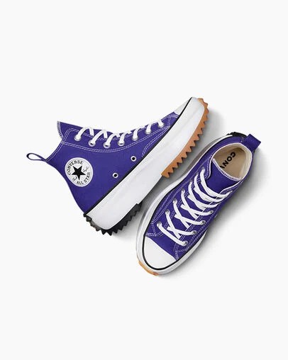 Purple / White / Black Converse Run Star Hike Women Platform Shoes Singapore | C-98240359