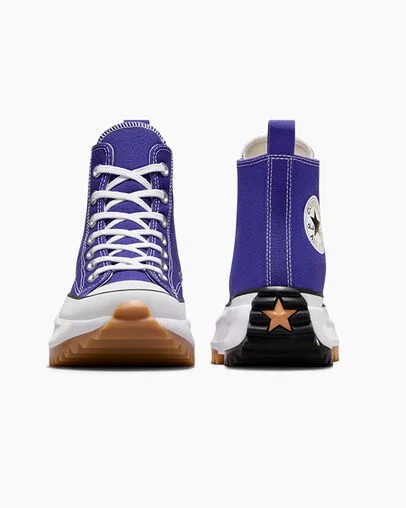 Purple / White / Black Converse Run Star Hike Women Platform Shoes Singapore | C-98240359