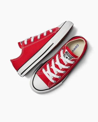 Red Converse Chuck Taylor All Star Classic Kids' Sneakers Singapore | C-31496829