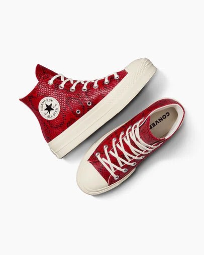 Red Converse Chuck Taylor All Star Lift Women Platform Shoes Singapore | C-98625439