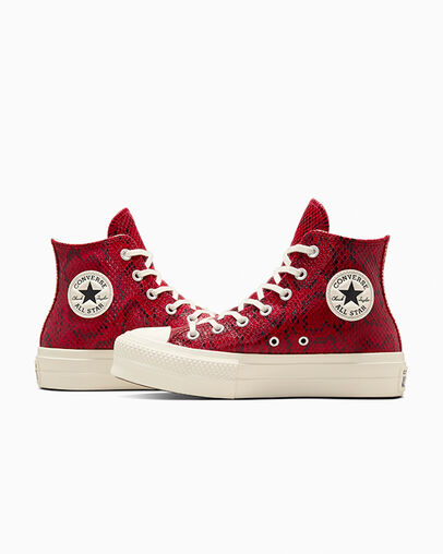 Red Converse Chuck Taylor All Star Lift Women Platform Shoes Singapore | C-98625439