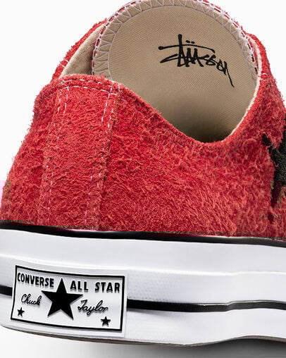 Red Converse Converse x Stüssy Chuck 70 Men Sneakers Singapore | C-19403259