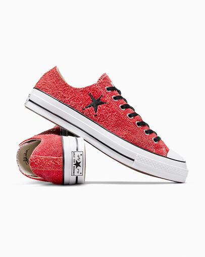 Red Converse Converse x Stüssy Chuck 70 Men Sneakers Singapore | C-19403259