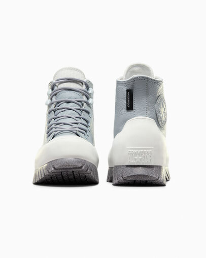 Silver / Grey Converse Chuck Taylor All Star Lugged 2.0 Platform Leather Women Boots Singapore | C-53480199