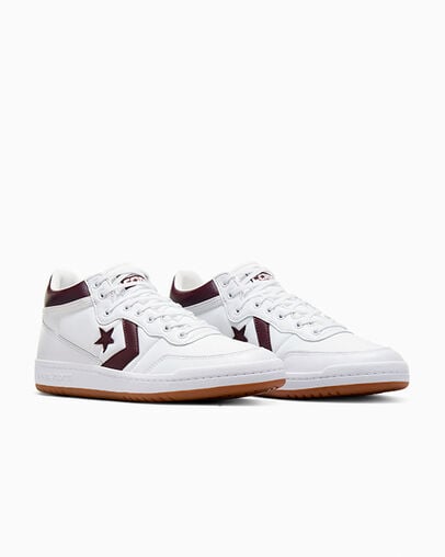 White Converse CONS Fastbreak Pro Leather & Nylon Men Boots Singapore | C-59271369