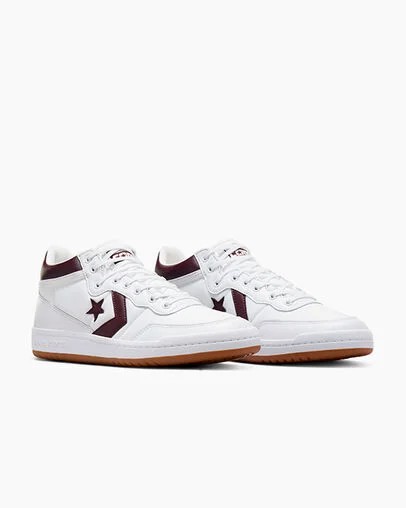 White Converse CONS Fastbreak Pro Leather & Nylon Women Boots Singapore | C-98437129