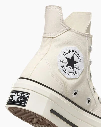 White Converse Chuck 70 De Luxe Squared Men Sneakers Singapore | C-27153499
