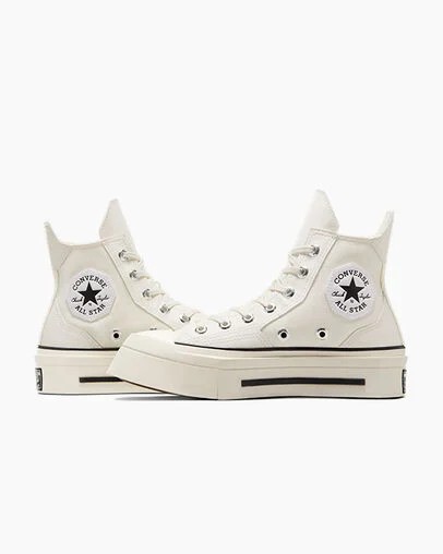 White Converse Chuck 70 De Luxe Squared Men Sneakers Singapore | C-37526909