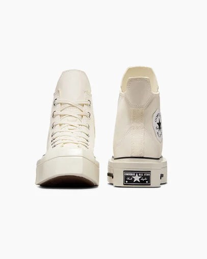 White Converse Chuck 70 De Luxe Squared Women Sneakers Singapore | C-48529369